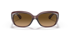 Ray-Ban JACKIE OHH RB4101 - Transparent Dark Brown / Brown