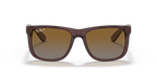 Ray-Ban JUSTIN RB4165 - Transparent Dark Brown / Brown
