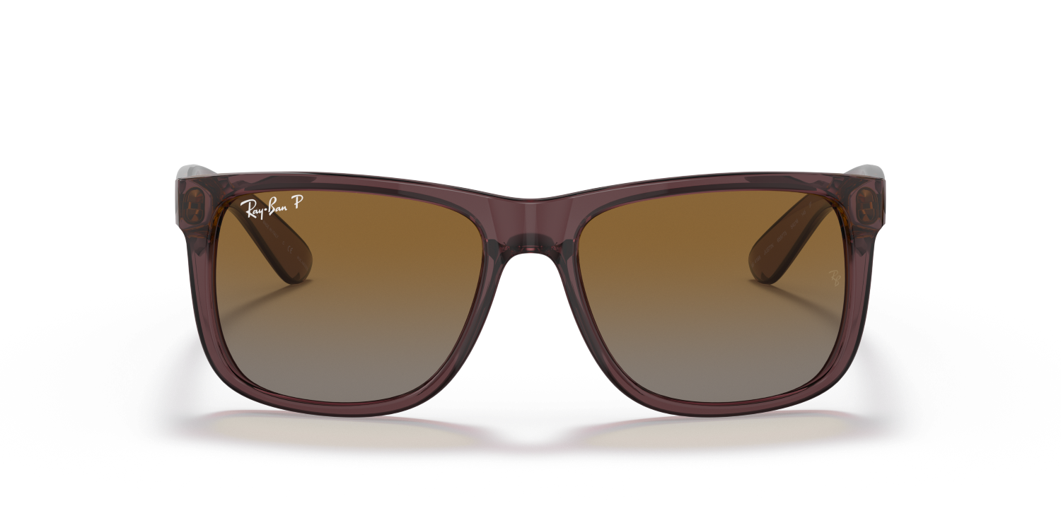 Ray-Ban JUSTIN RB4165 - Transparent Dark Brown / Brown