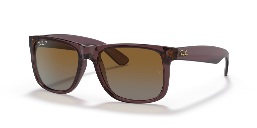 Ray-Ban JUSTIN RB4165 - Transparent Dark Brown / Brown