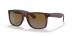 Ray-Ban JUSTIN RB4165 - Transparent Dark Brown / Brown