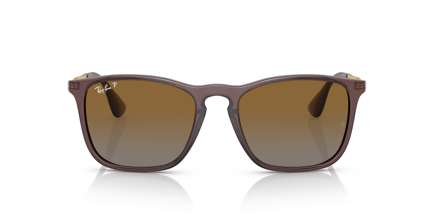 Ray-Ban CHRIS RB4187 - Transparent Brown / Brown