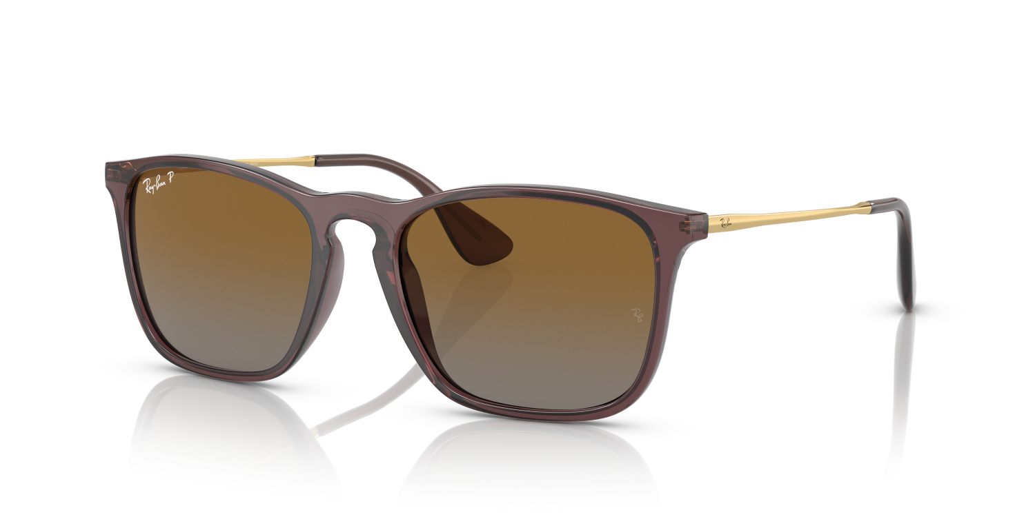 Ray-Ban CHRIS RB4187 - Transparent Brown / Brown