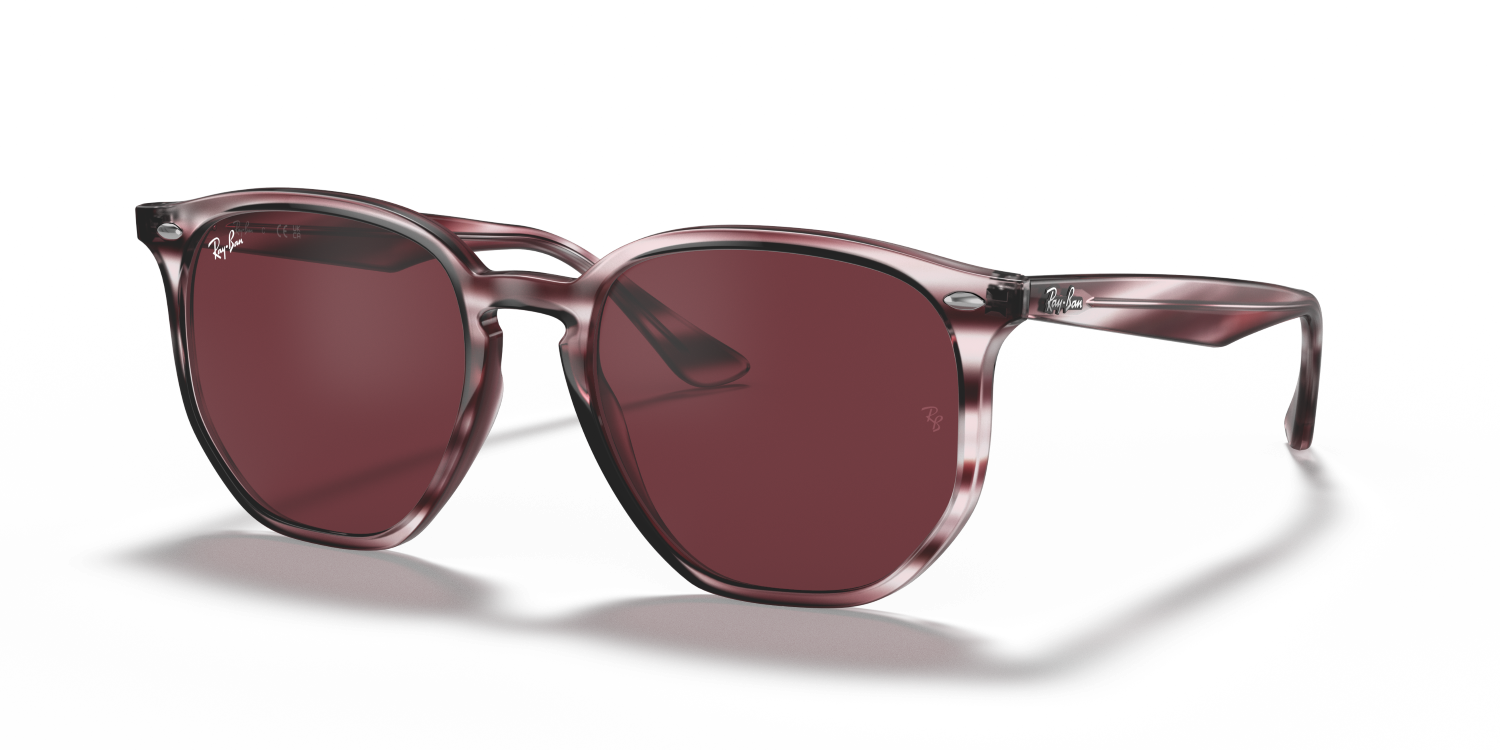 Ray-Ban RB4306 - Striped Bordeaux Havana / Red