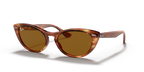 Ray-Ban NINA RB4314N - Striped Havana / Brown