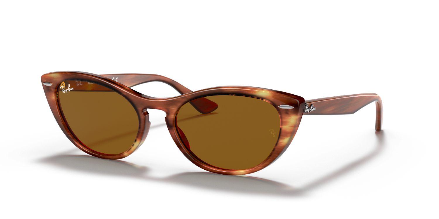 Ray-Ban NINA RB4314N - Striped Havana / Brown