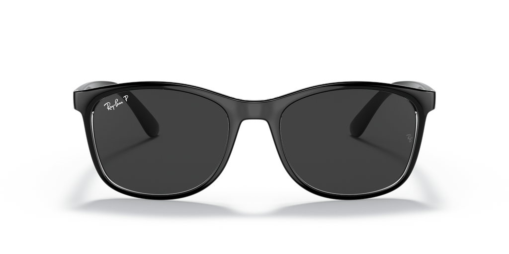 Ray-Ban RB4374 - Black On Transparent / Black