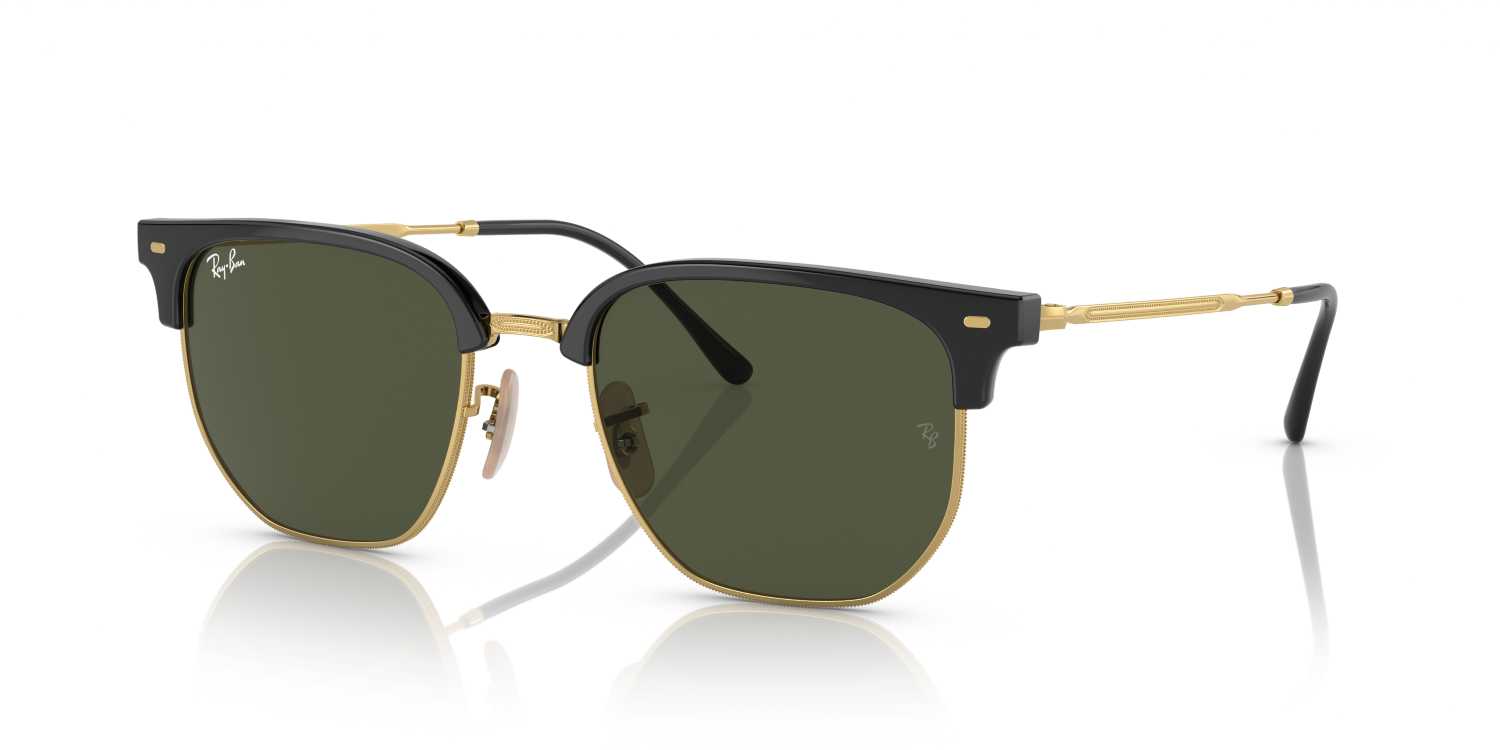 Ray-Ban NEW CLUBMASTER RB4416 - Black On Gold / Black