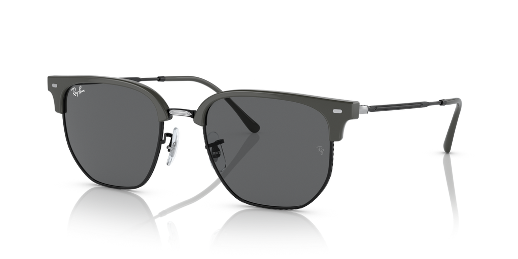 Ray-Ban NEW CLUBMASTER RB4416 - Grey On Black / Grey