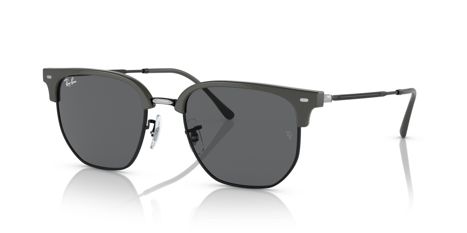 Ray-Ban NEW CLUBMASTER RB4416 - Grey On Black / Grey