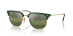 Ray-Ban NEW CLUBMASTER RB4416 - Green On Gold / Green