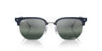Ray-Ban NEW CLUBMASTER RB4416 - Blue On Silver / Blue