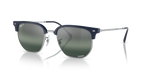 Ray-Ban NEW CLUBMASTER RB4416 - Blue On Silver / Blue