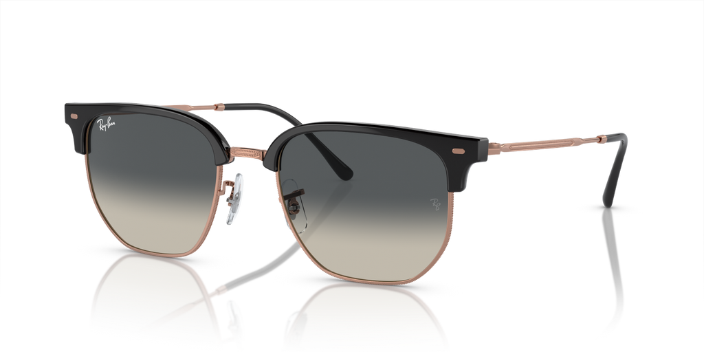 Ray-Ban NEW CLUBMASTER RB4416 - Dark Grey On Rose Gold / Grey