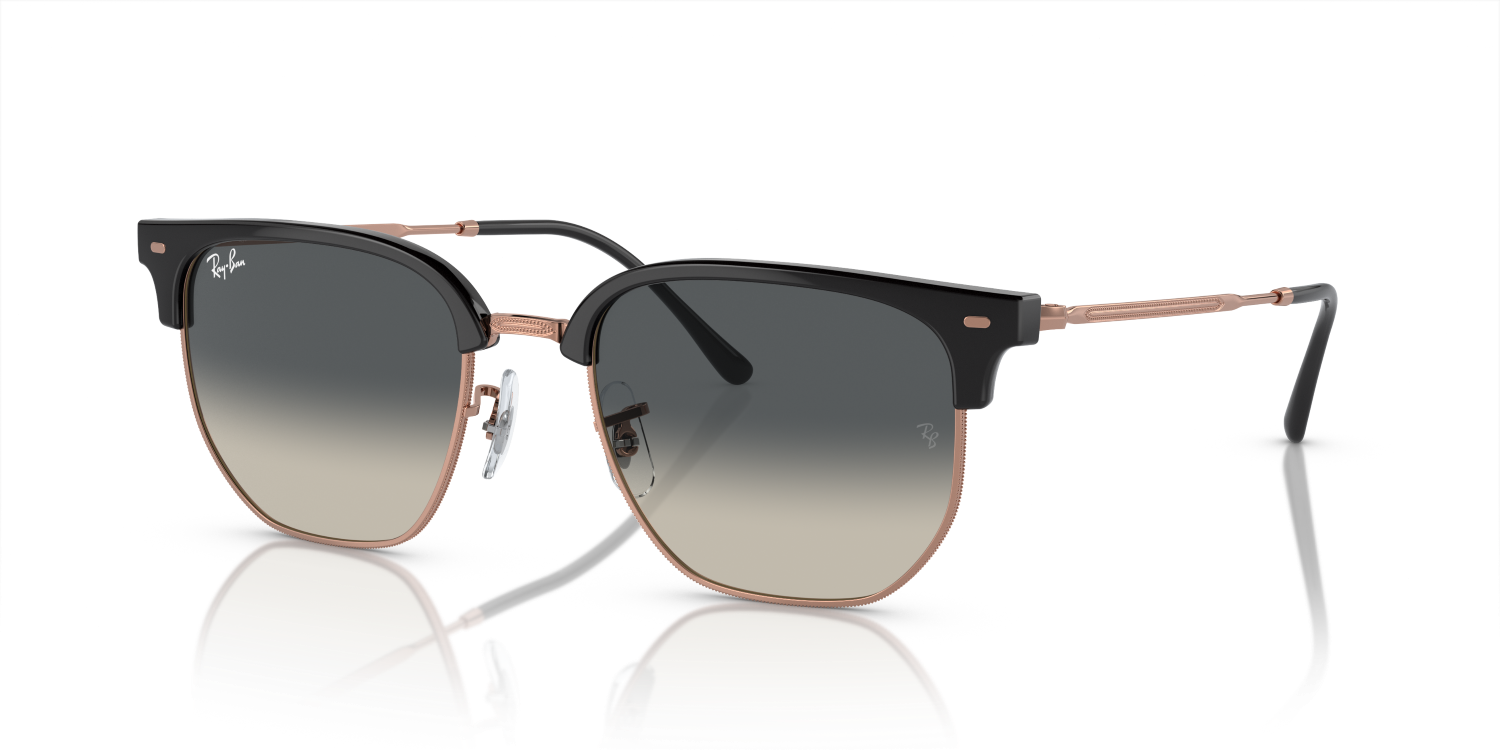 Ray-Ban NEW CLUBMASTER RB4416 - Dark Grey On Rose Gold / Grey