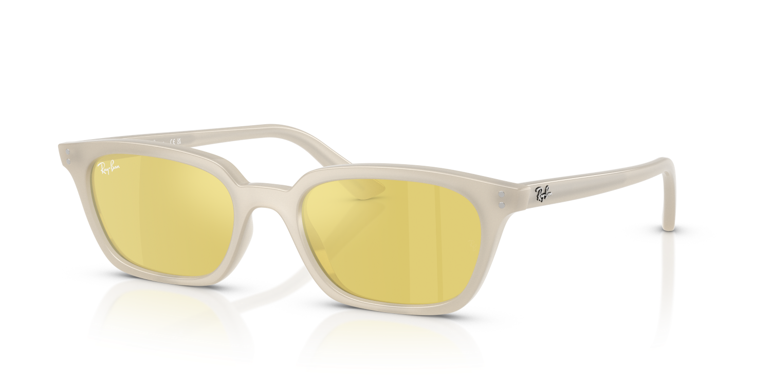 Ray-Ban ZAYA RB4456 - Cloudy Warm White / White