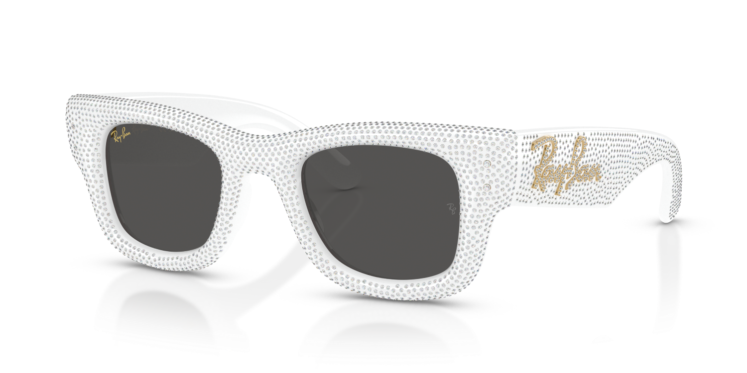 Ray-Ban WAYFARER PUFFER RB4940BP - White & Strass Pave / White