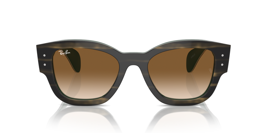 Ray-Ban JORGE RB7681S - Striped Green On Green / Green