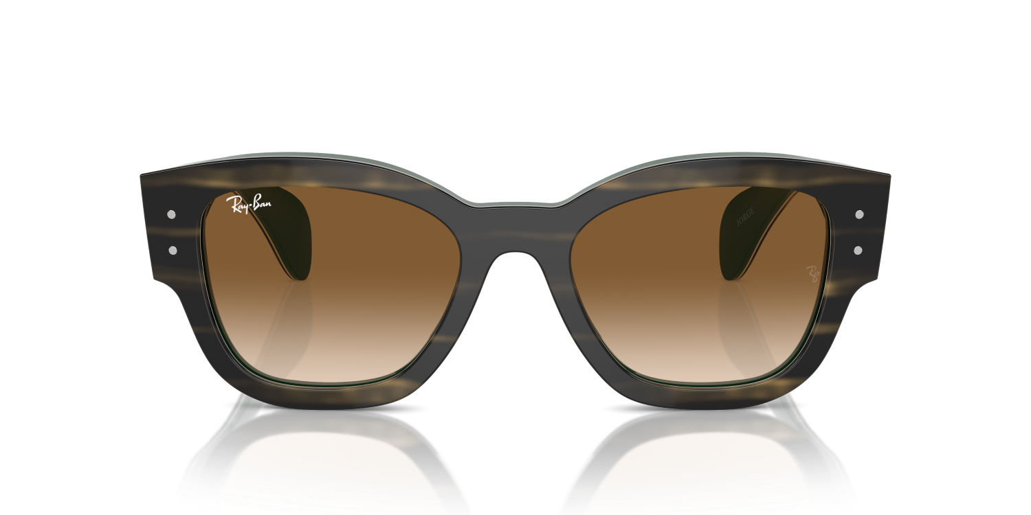 Ray-Ban JORGE RB7681S - Striped Green On Green / Green
