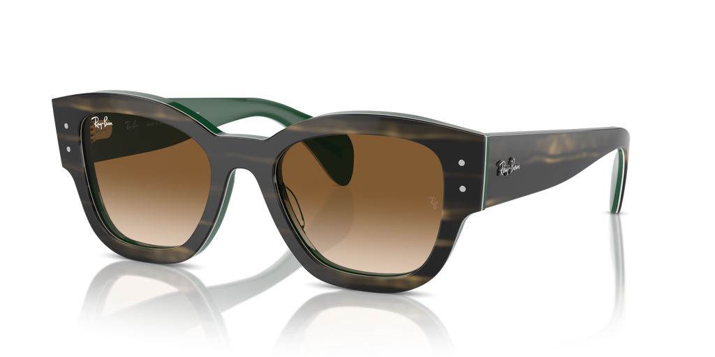 Ray-Ban JORGE RB7681S - Striped Green On Green / Green