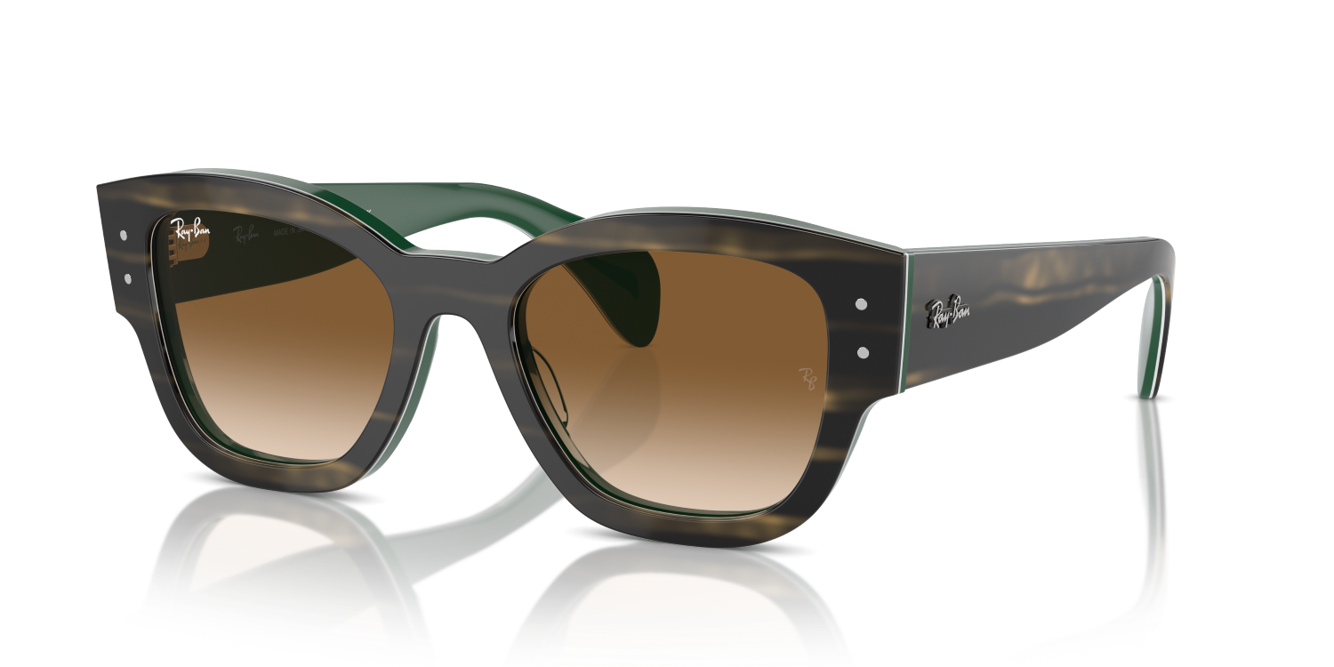 Ray-Ban JORGE RB7681S - Striped Green On Green / Green