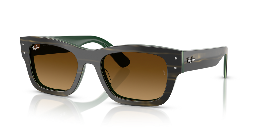 Ray-Ban JOSEPH RB7683S - Striped Green On Green / Green