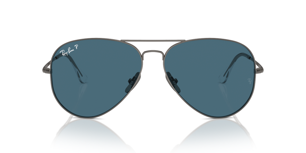 Ray-Ban AVIATOR TITANIUM RB8089 - Gunmetal / Grey
