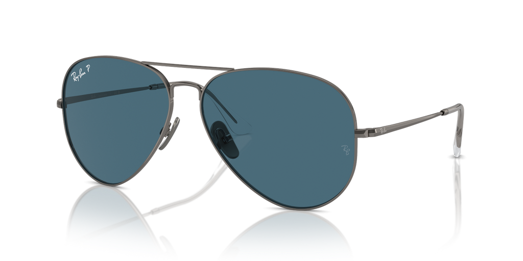 Ray-Ban AVIATOR TITANIUM RB8089 - Gunmetal / Grey