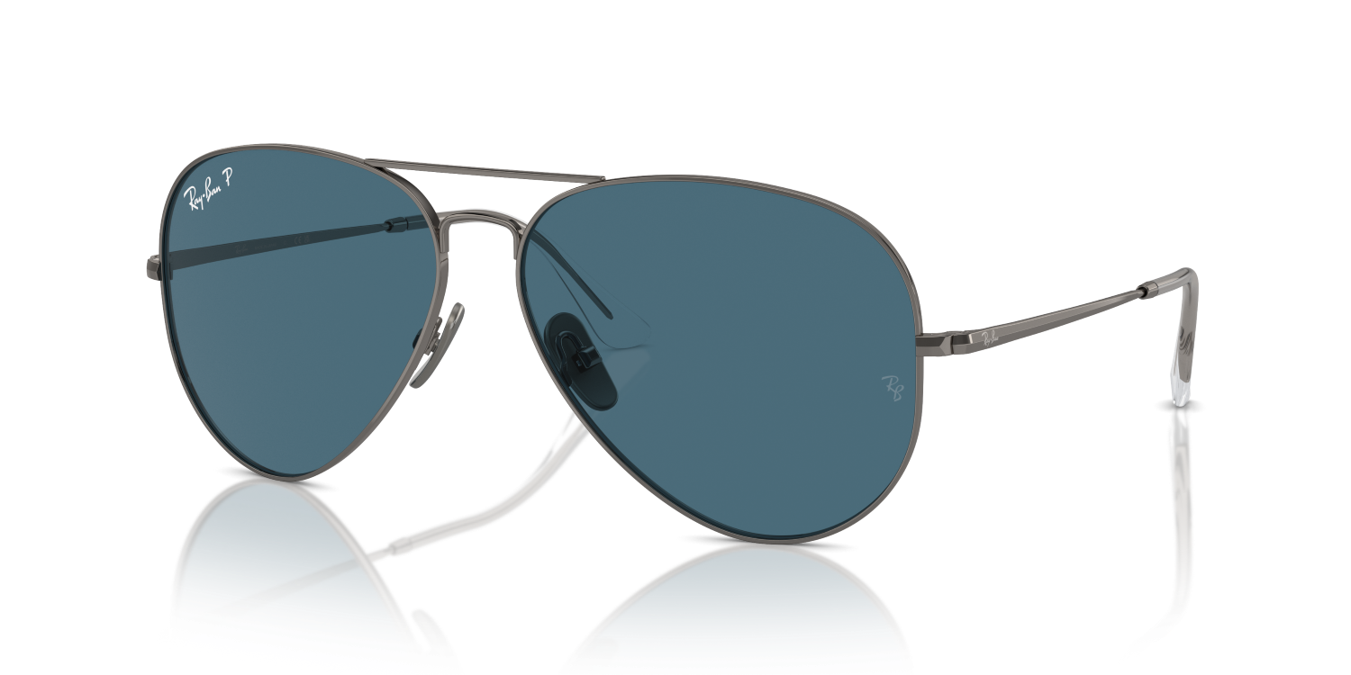 Ray-Ban AVIATOR TITANIUM RB8089 - Gunmetal / Grey