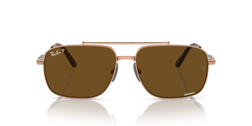 Ray-Ban MICHAEL TITANIUM RB8096 - Light Brown / Brown