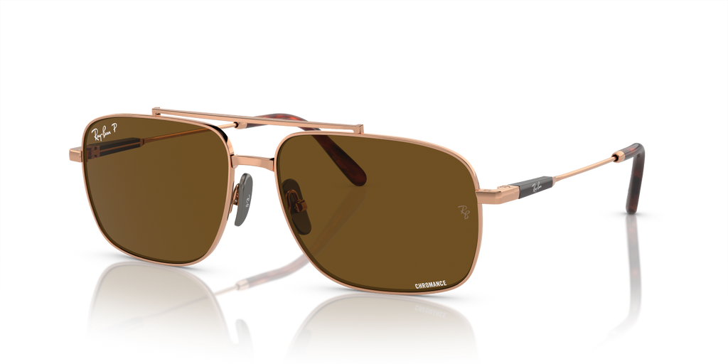 Ray-Ban MICHAEL TITANIUM RB8096 - Light Brown / Brown