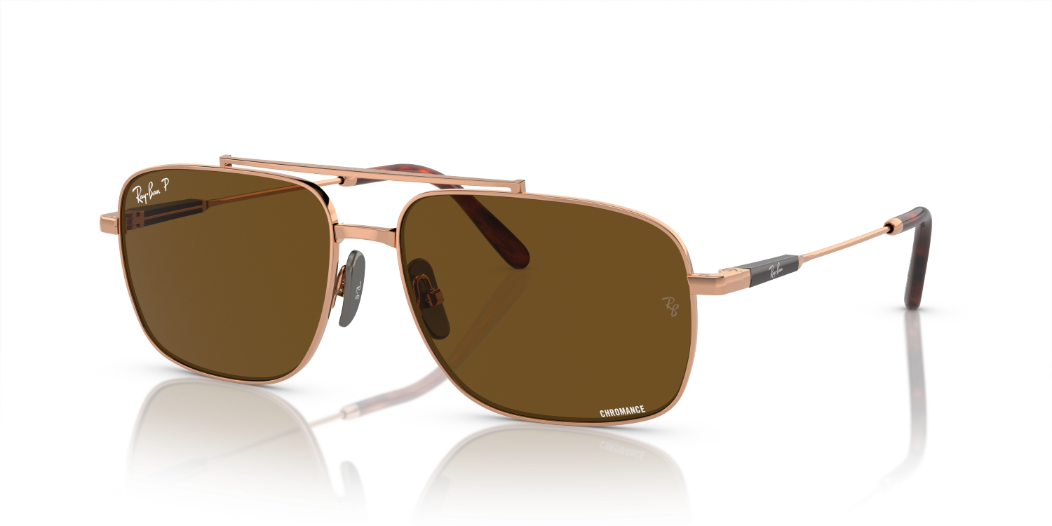 Ray-Ban MICHAEL TITANIUM RB8096 - Light Brown / Brown
