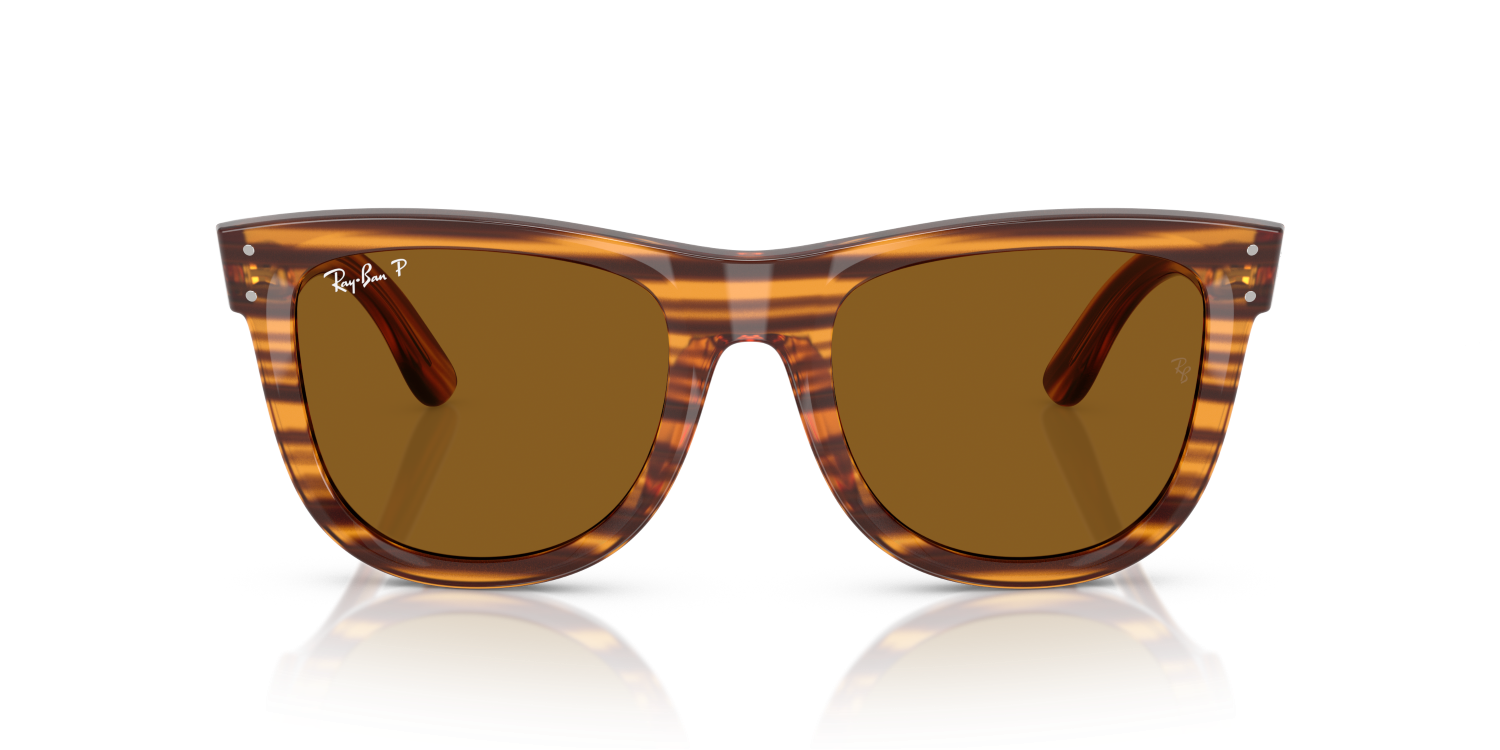 Ray-Ban WAYFARER REVERSE RBR0502S - Striped Havana / Brown