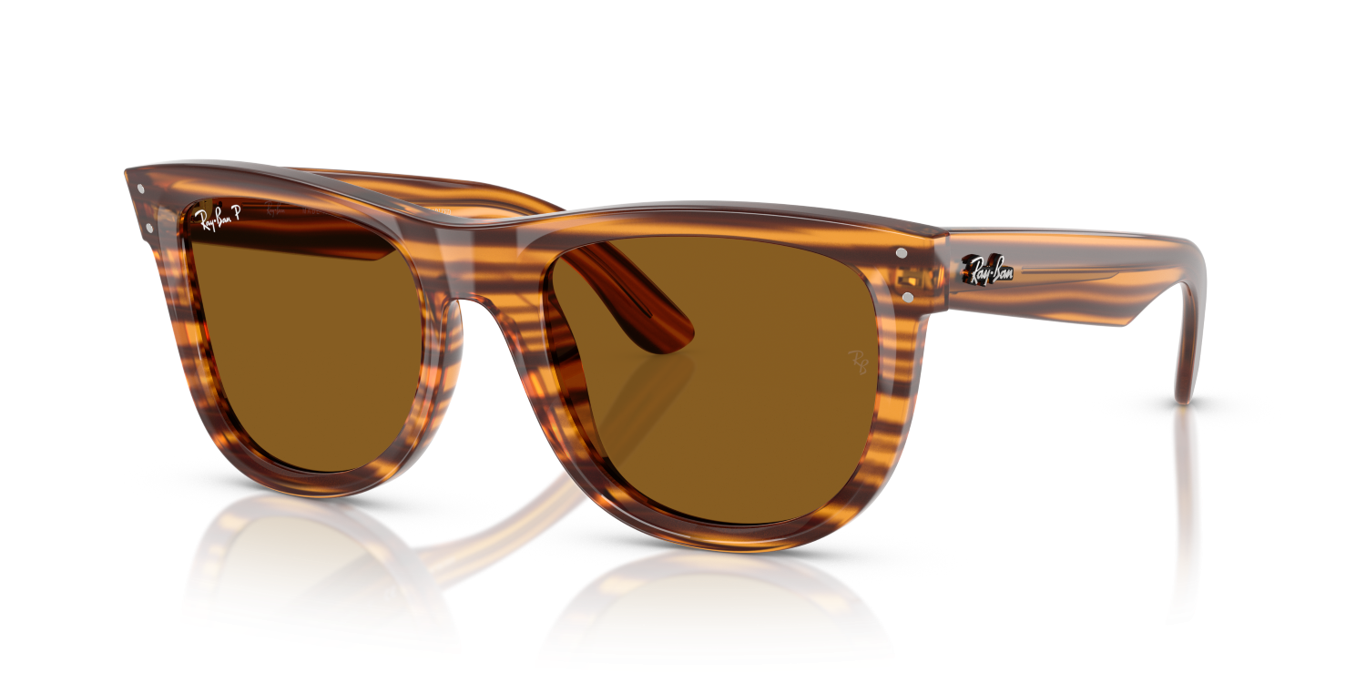 Ray-Ban WAYFARER REVERSE RBR0502S - Striped Havana / Brown