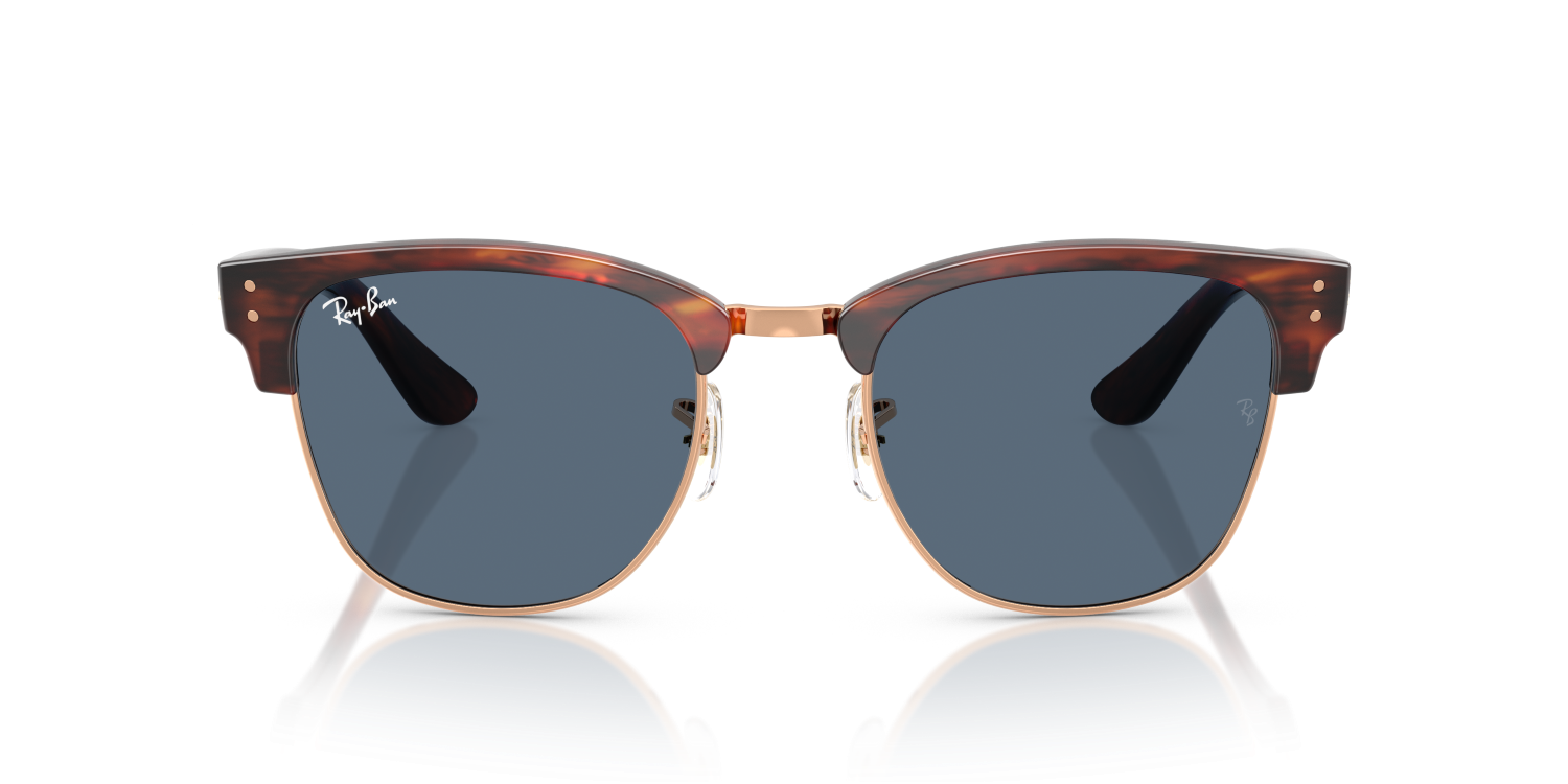Ray-Ban CLUBMASTER REVERSE RBR0504S - Striped Havana On Rose Gold / Gold