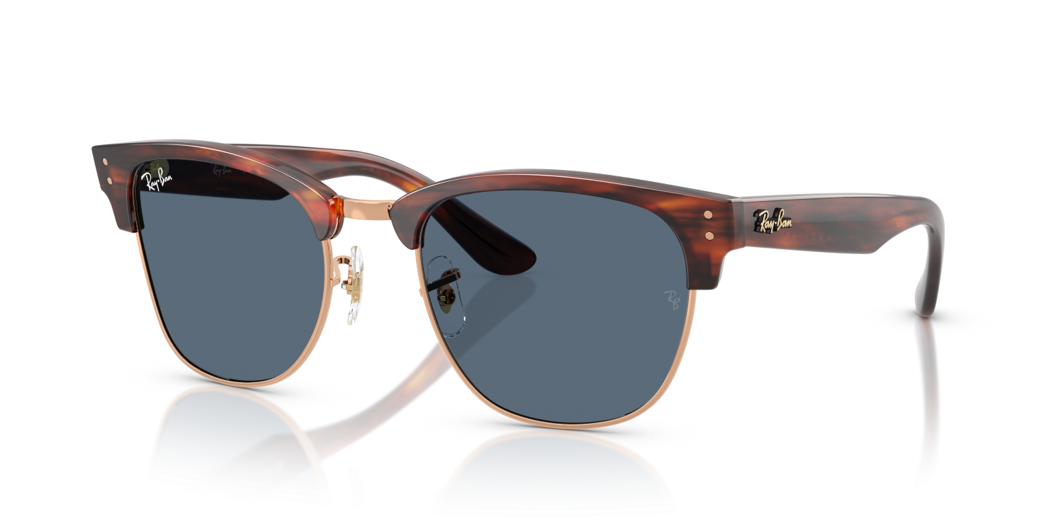 Ray-Ban CLUBMASTER REVERSE RBR0504S - Striped Havana On Rose Gold / Gold