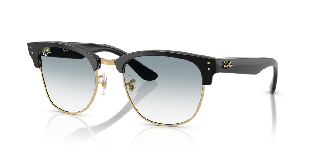 Ray-Ban CLUBMASTER REVERSE RBR0504S - Black On Gold / Black