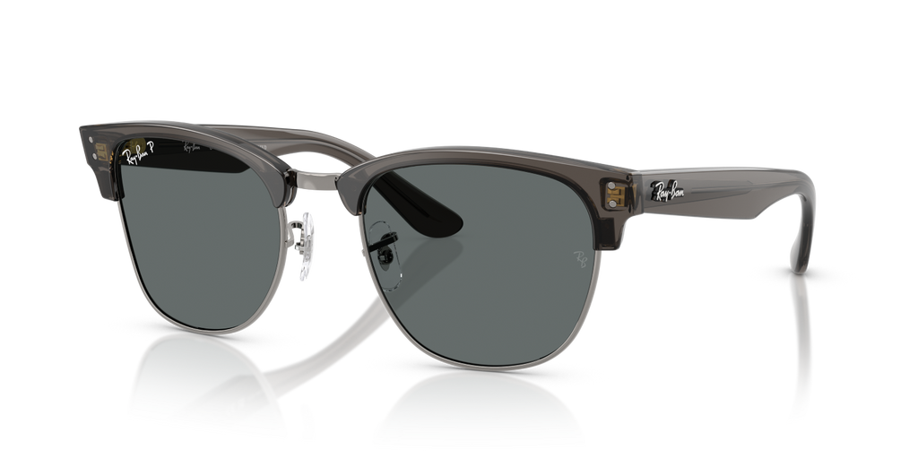 Ray-Ban CLUBMASTER REVERSE RBR0504S - Transparent Dark Grey On Gunmetal / Grey