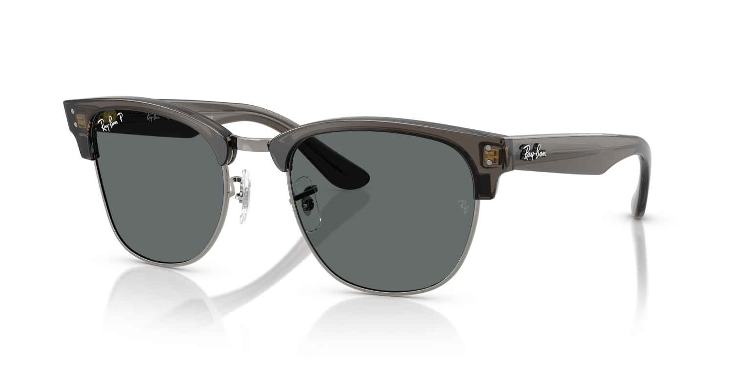 Ray-Ban CLUBMASTER REVERSE RBR0504S - Transparent Dark Grey On Gunmetal / Grey