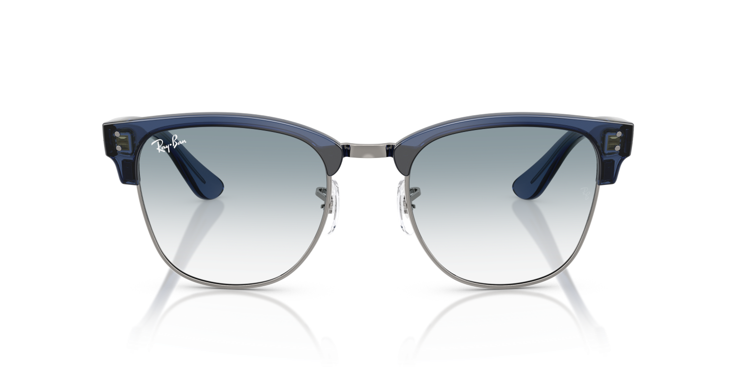 Ray-Ban CLUBMASTER REVERSE RBR0504S - Transparent Navy Blue On Gunmetal / Grey