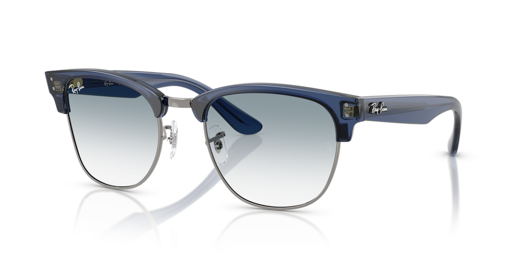 Ray-Ban CLUBMASTER REVERSE RBR0504S - Transparent Navy Blue On Gunmetal / Grey