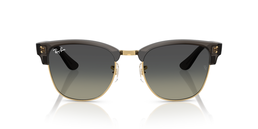 Ray-Ban CLUBMASTER REVERSE RBR0504S - Transparent Dark Grey On Gold / Grey