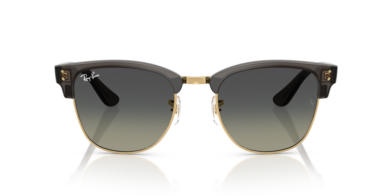 Ray-Ban CLUBMASTER REVERSE RBR0504S - Transparent Dark Grey On Gold / Grey