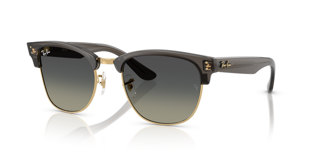 Ray-Ban CLUBMASTER REVERSE RBR0504S - Transparent Dark Grey On Gold / Grey